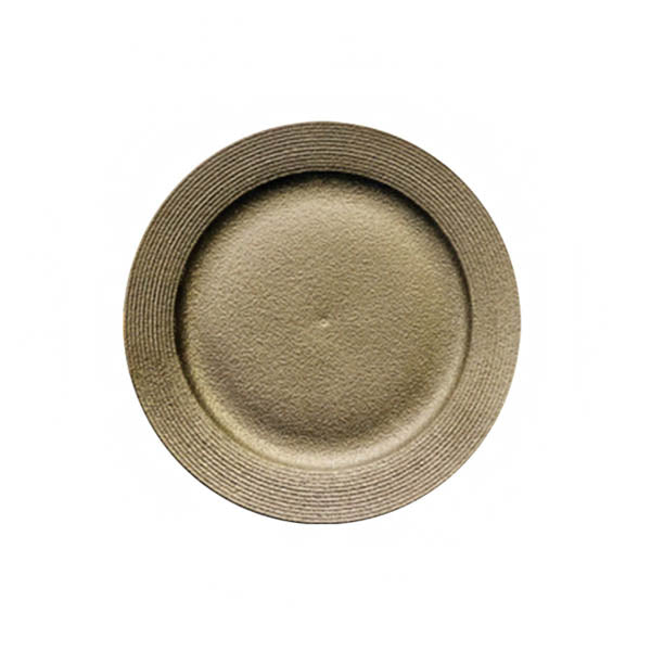 BR0028 8.25"ROUND PLATE F-BLACK 24c