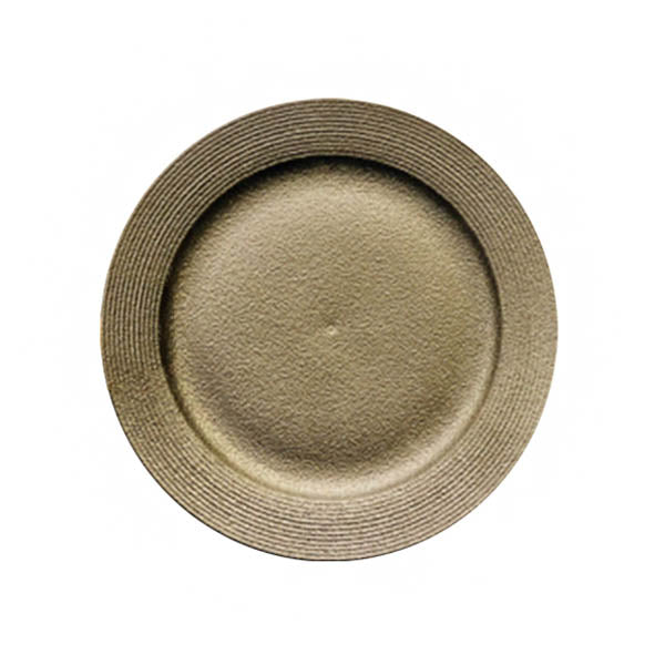 BR0029 10.25"ROUND PLATE F-BLACK 24c