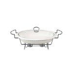 BR6004 16"OVAL DISH+CANDLE STAND 4c