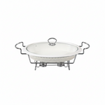 BR6004 16"OVAL DISH+CANDLE STAND 4c