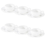 BW20-07/6C 260ml 6Pcs Cup & Saucer Set 8c
