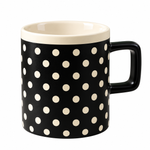 Danny Home 380ml Ceramic Coffee Mug Collection – Black & White Geometric Patterns