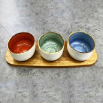 CZT21-121 Dessert Set 3.5"3Dishes+W-T18c