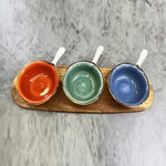 CZT21-62 Dessert Set 5.25"3Dishes+W-T18c