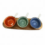 CZT21-62 Dessert Set 5.25"3Dishes+W-T18c