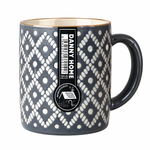 Modern Grey Geometric Patterned Porcelain Coffee Mug 350ml – Embossed Nordic Tea Mug STB46-16