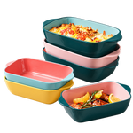 Danny Home CZT08-01 8.5-Inch Porcelain Bakeware Dish | Rectangular Ceramic Baking Pan