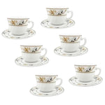 XWB190F-F 190ML Cup&Saucer 6Pcs Set 12c