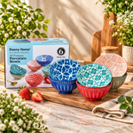 Danny Home 3.5" Bohemian Ceramic Dip & Sauce Bowl Set – 6 Pcs
