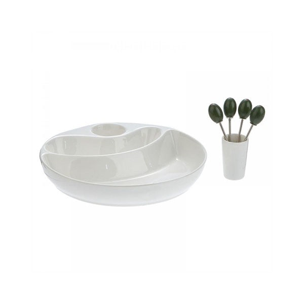 ES3829 Rnd Dish+Forks Symphony 8c