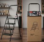 EURO TOWER 4 METAL STEP LEDDER CAKMAK