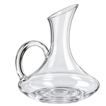 Premium 1.9L Wide-Base Crystal Glass Wine Carafe Decanter – Handled Rapid Aerator