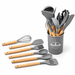 Prestige  12Pcs set Non-Scratch Heat-Resistant Silicone Kitchen Cooking Utensil set   PH032