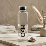 Danny Home Modern 750ml Clear Glass Drinks Bottle – Leak-Proof Water Bottle