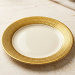 BR0022 10.25"ROUND PLATE G-WHITE 24c