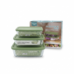 CG046 Glass Food Storage Box 3Pcs Set 8c