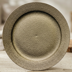 BR0029 10.25"ROUND PLATE F-BLACK 24c