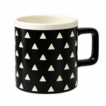 Danny Home 380ml Ceramic Coffee Mug Collection – Black & White Geometric Patterns