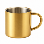Danny Home  400ml Brushed Gold-Tone Stainless Steel Thermal Mug with Handle SS49-02G