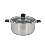 HP69 28cm/7Ltr SS Pot With Glass Lid
