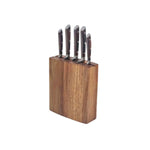 HP82 6Pcs Knief Set Wood Brown