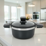 KC38 20cm Pot Black/Silver Alpenberg