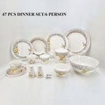 MK406 47PCS DINNER SET G-FLOWER 1c
