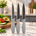 Prestige Premium 3-Piece X-Handle Multipurpose Kitchen Knife Set Essential Cutting Knives for Everyday Cooking