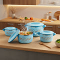 Premium 4-Piece Insulated Hot Pot Set – Sky Blue