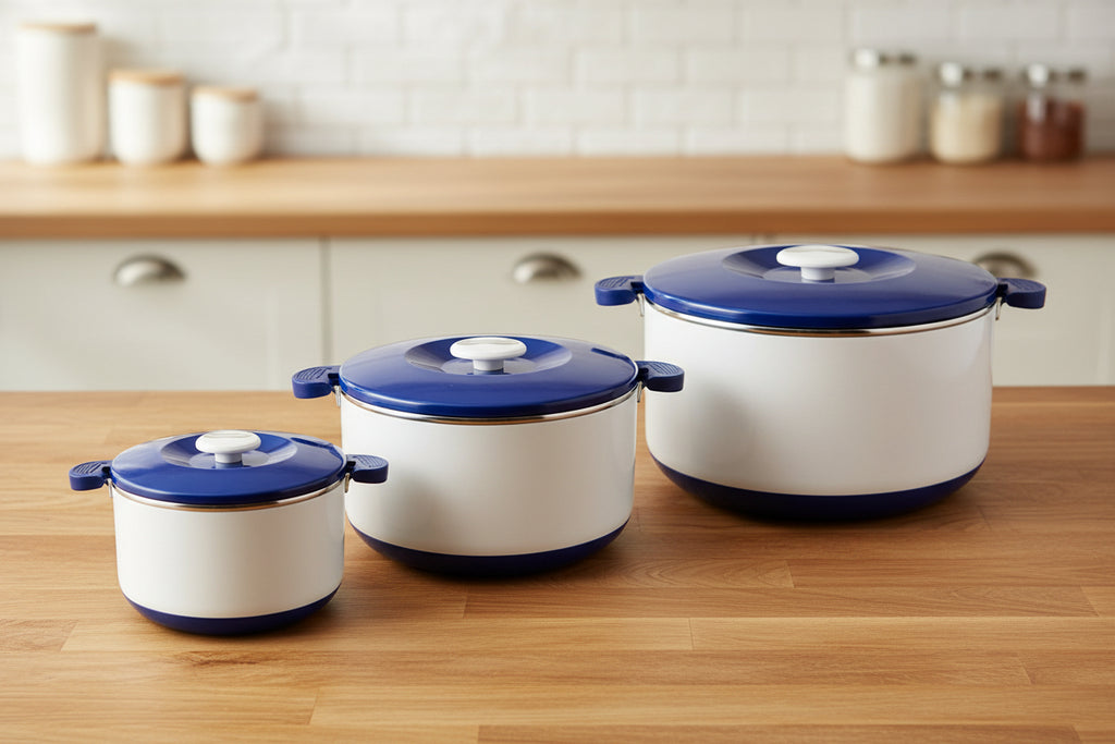 PB646/3 OPTIMO 3Pcs Hot Pot Set Blue 4c