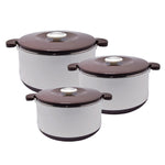 PB646/3 OPTIMO 3Pcs Hot Pot Set Choc