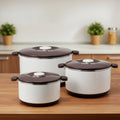 PB646/3 OPTIMO 3Pcs Hot Pot Set Choc