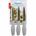 Prestige Premium 3-Piece X-Handle Multipurpose Kitchen Knife Set Essential Cutting Knives for Everyday Cooking