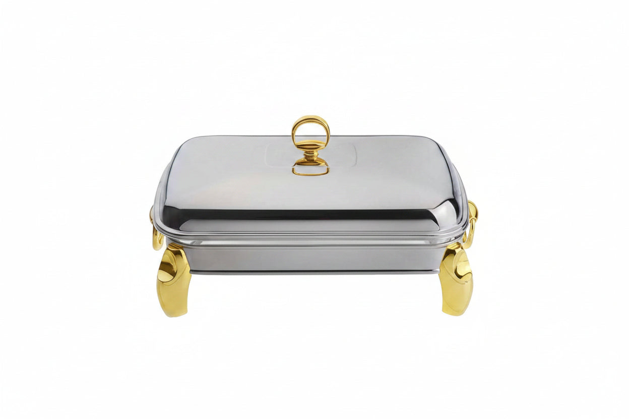 173816.G LUX GOLD 3Ltr Rect Dish