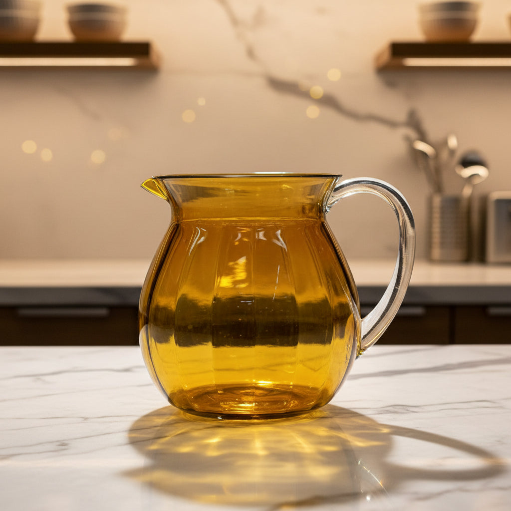 BH0158AC Amber Lassi Jug+Lid 6pc/ctn