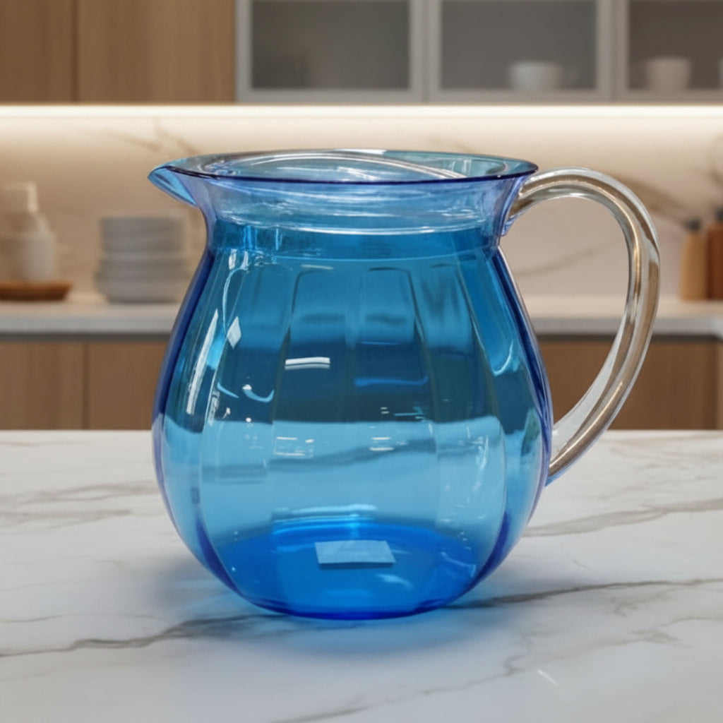 BH0158AC0082 Sky Blue Lassi Jug+Lid 6pc/c