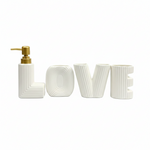 BR3009 4Pcs Bathroom Set W-Love 12c