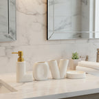 BR3009 4Pcs Bathroom Set W-Love 12c