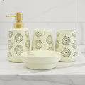 BR3013 4Pcs Bathroom Set Apple White 12c
