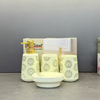 BR3013 4Pcs Bathroom Set Apple White 12c