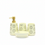 BR3013 4Pcs Bathroom Set Apple White 12c