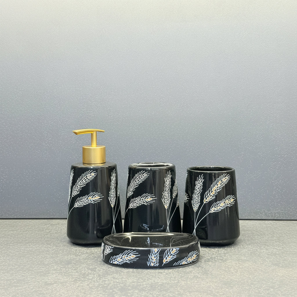 BR3025 4Pcs Bath Set B-Wheat 12c