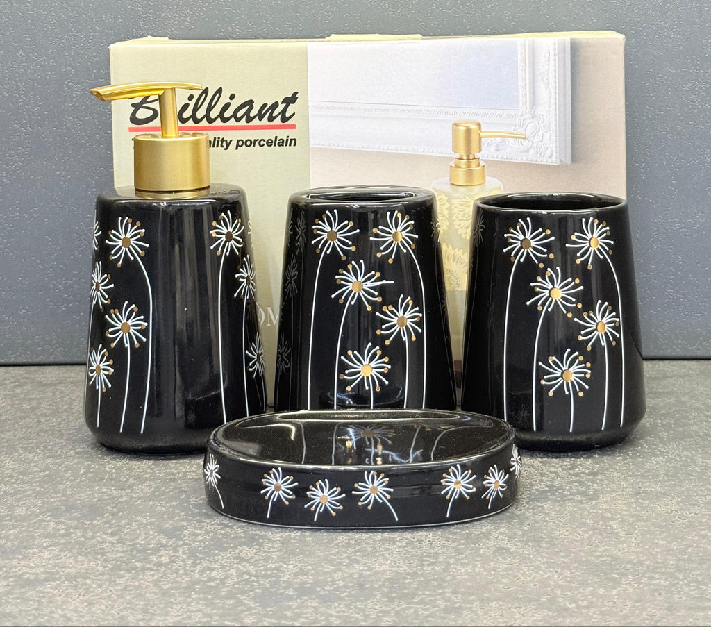 BR3026 4Pcs Bath Set B-Sun Flower 12c