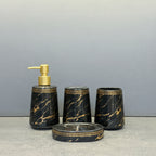 BR3007 4Pcs Bath Set B-Marble 12c
