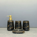 BR3007 4Pcs Bath Set B-Marble 12c