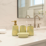 BR3012 4Pcs Bathroom Set D-Green 12c