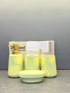 BR3011 4Pcs Bathroom Set L-Green 12c