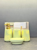BR3011 4Pcs Bathroom Set L-Green 12c