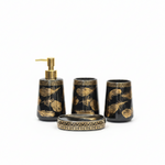 BR3005 4Pcs Bath Set B-Gold Leaf 12c