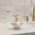 BR3032 Soap Dish White Deer 60c